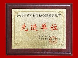 2016年湖南省学校心理健康教育先进单位